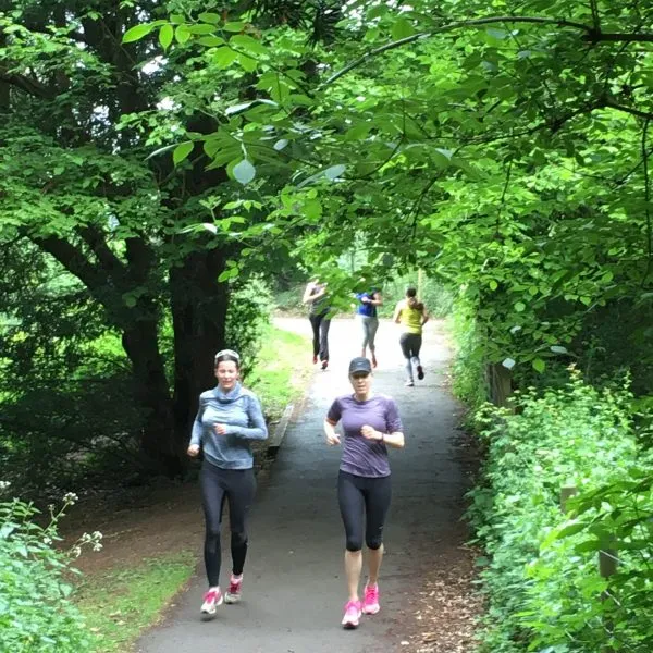 women running outside
